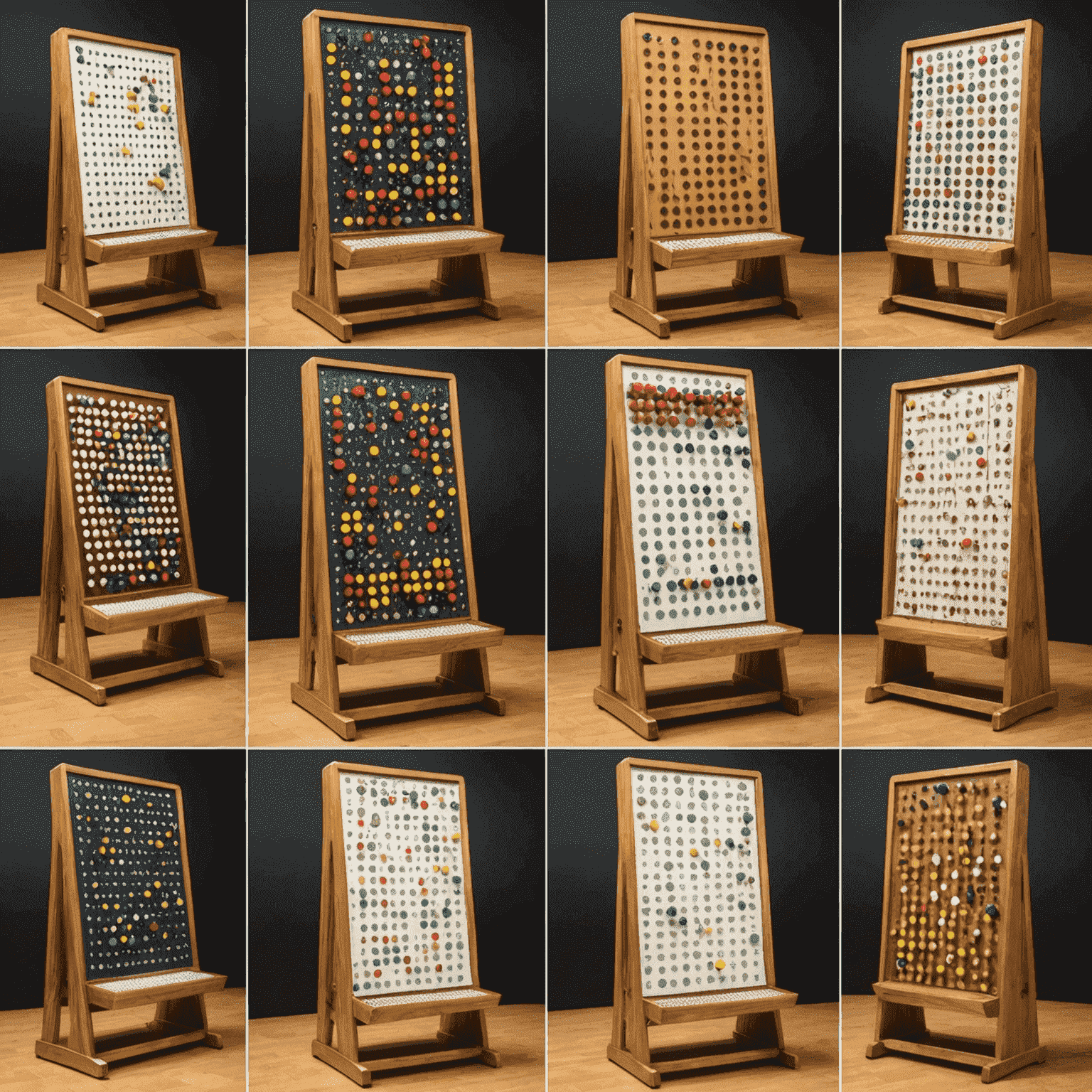 Collage de diferentes versiones de Plinko de todo el mundo, mostrando tableros con diseños únicos y jugadores de diversas culturas